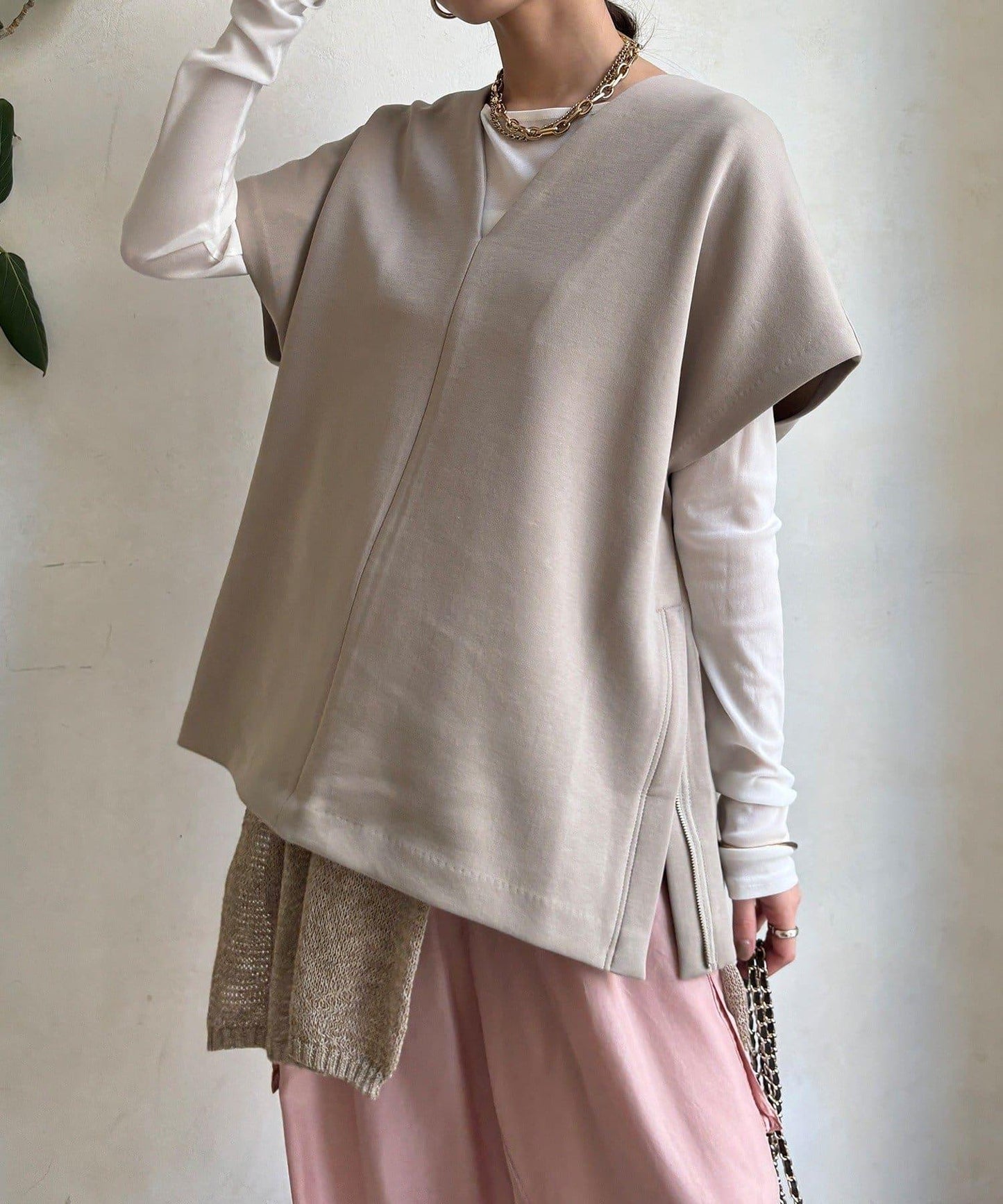 寬鬆版型雙面呢馬甲