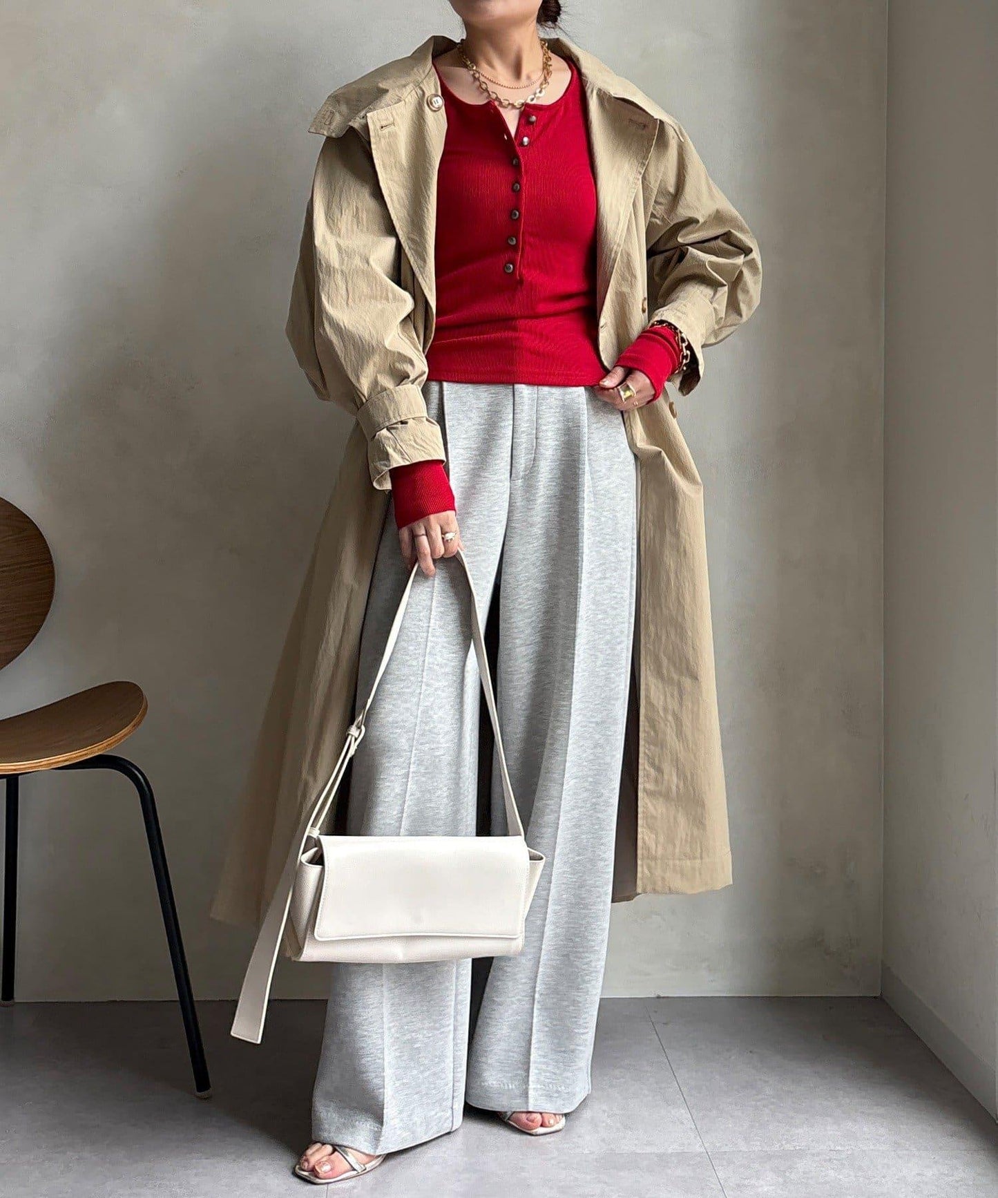 亨利領羅紋針織衫