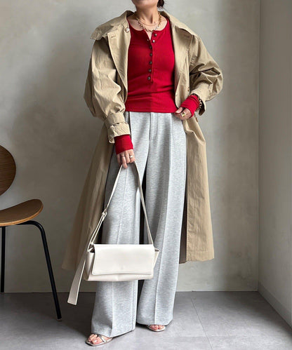 亨利領羅紋針織衫