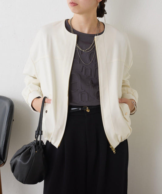 下襬抽繩短夾克