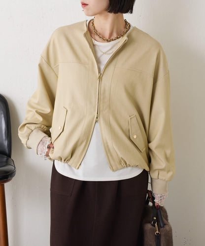 下襬抽繩短夾克