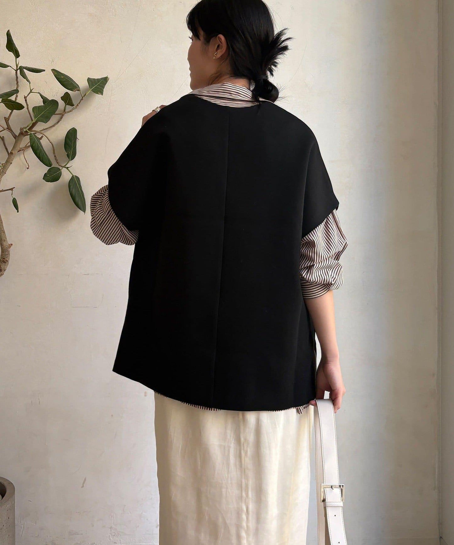 寬鬆版型雙面呢馬甲