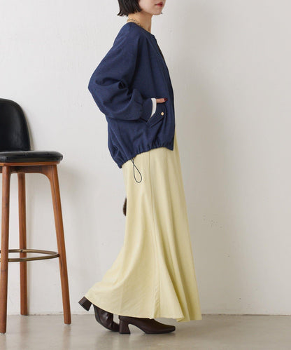 下襬抽繩短夾克