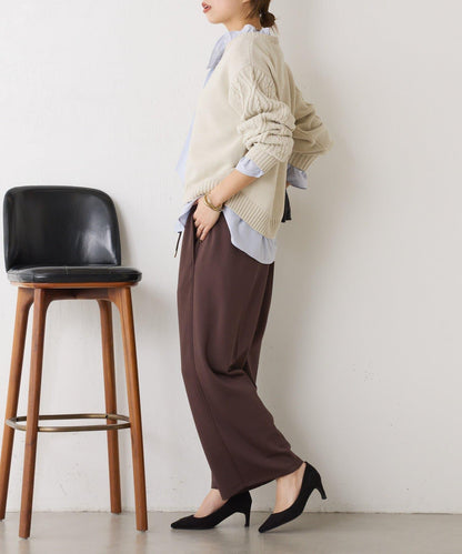 袖荷葉邊蝴蝶結繫帶襯衫