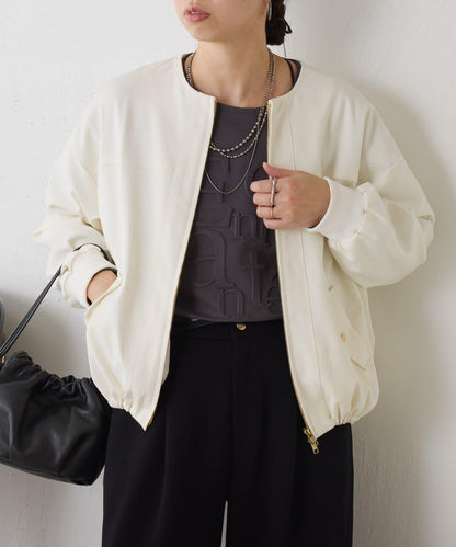 下襬抽繩短夾克