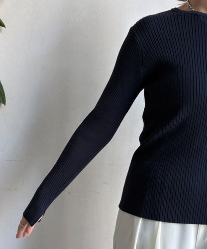 亨利領羅紋針織衫