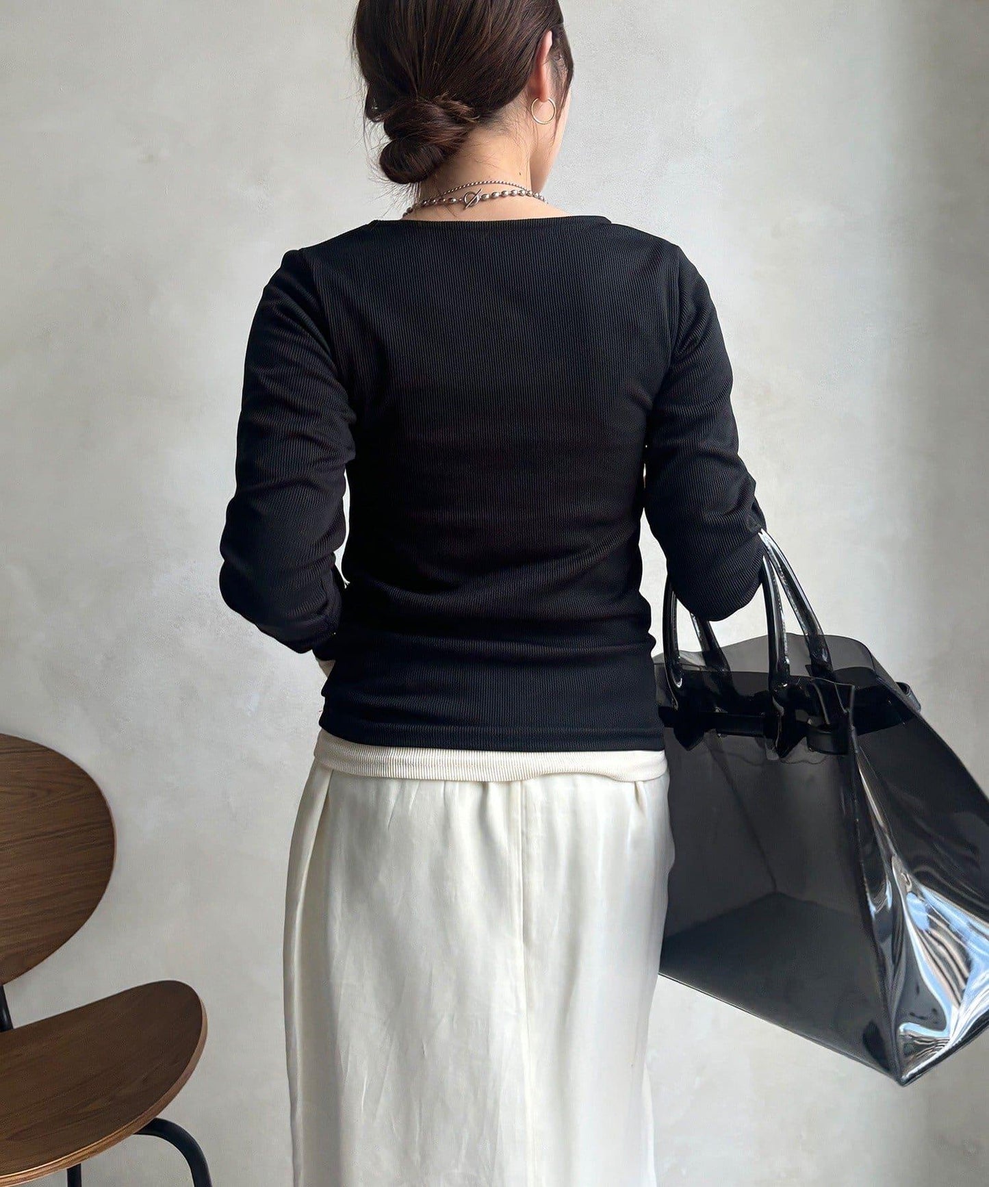 亨利領羅紋針織衫