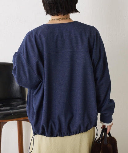 下襬抽繩短夾克