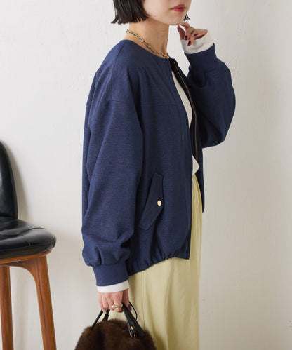 下襬抽繩短夾克