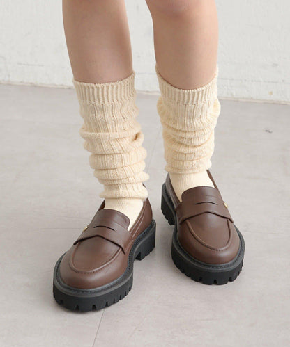 帶吊墜厚底樂福鞋