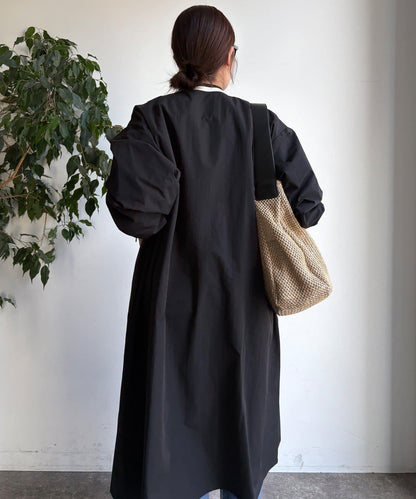 袖口羅紋輕薄大衣