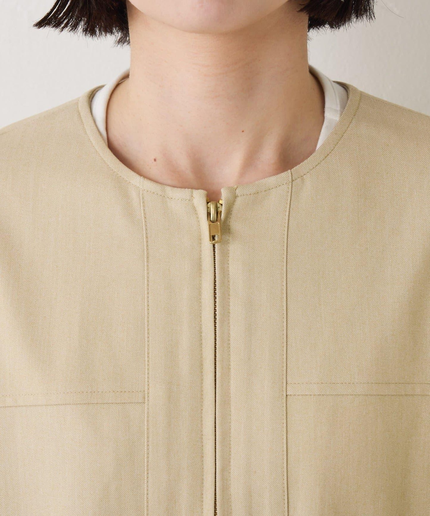 下襬抽繩短夾克