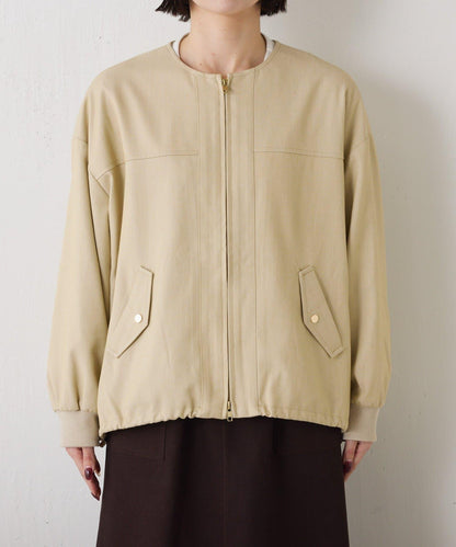 下襬抽繩短夾克