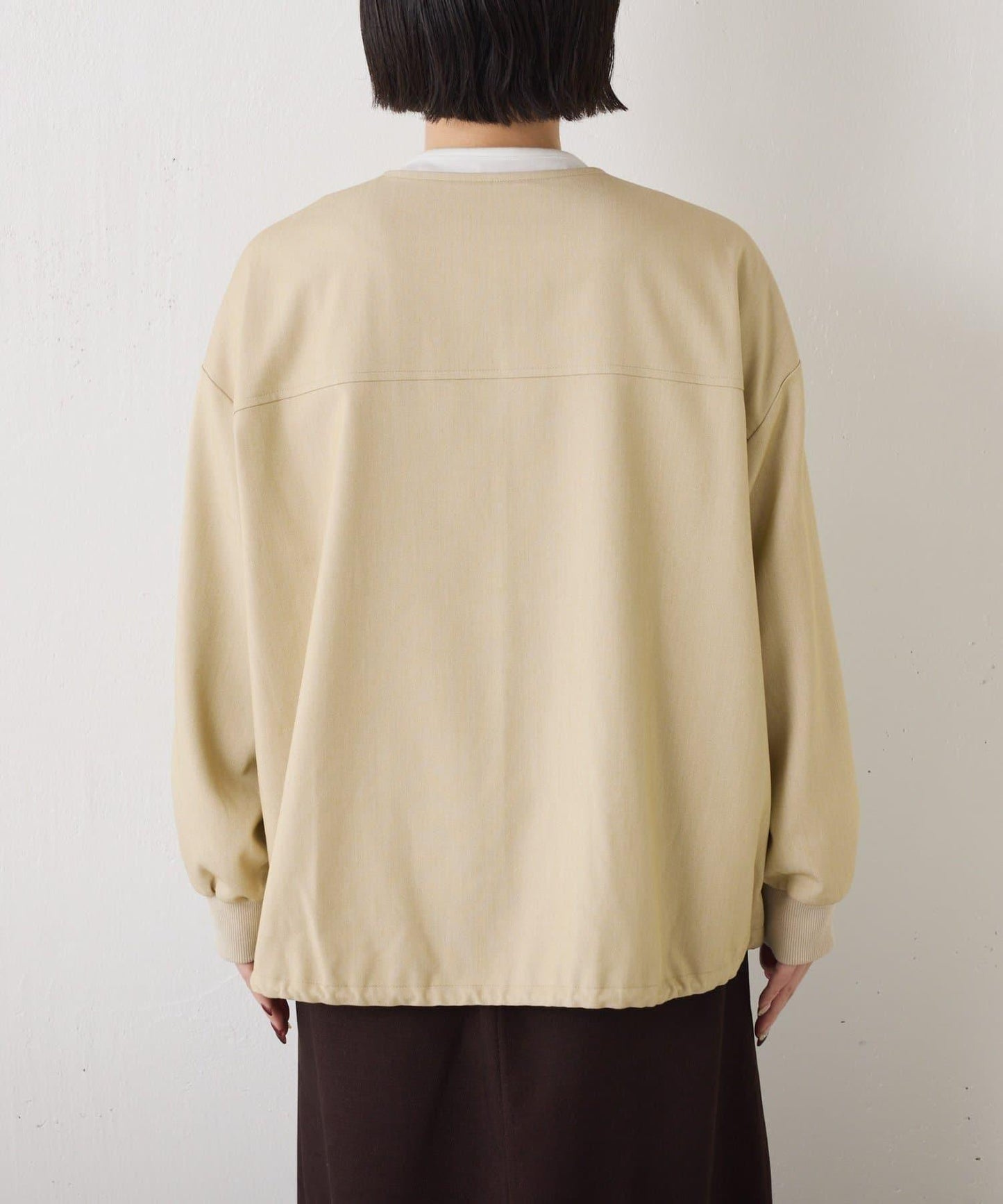 下襬抽繩短夾克