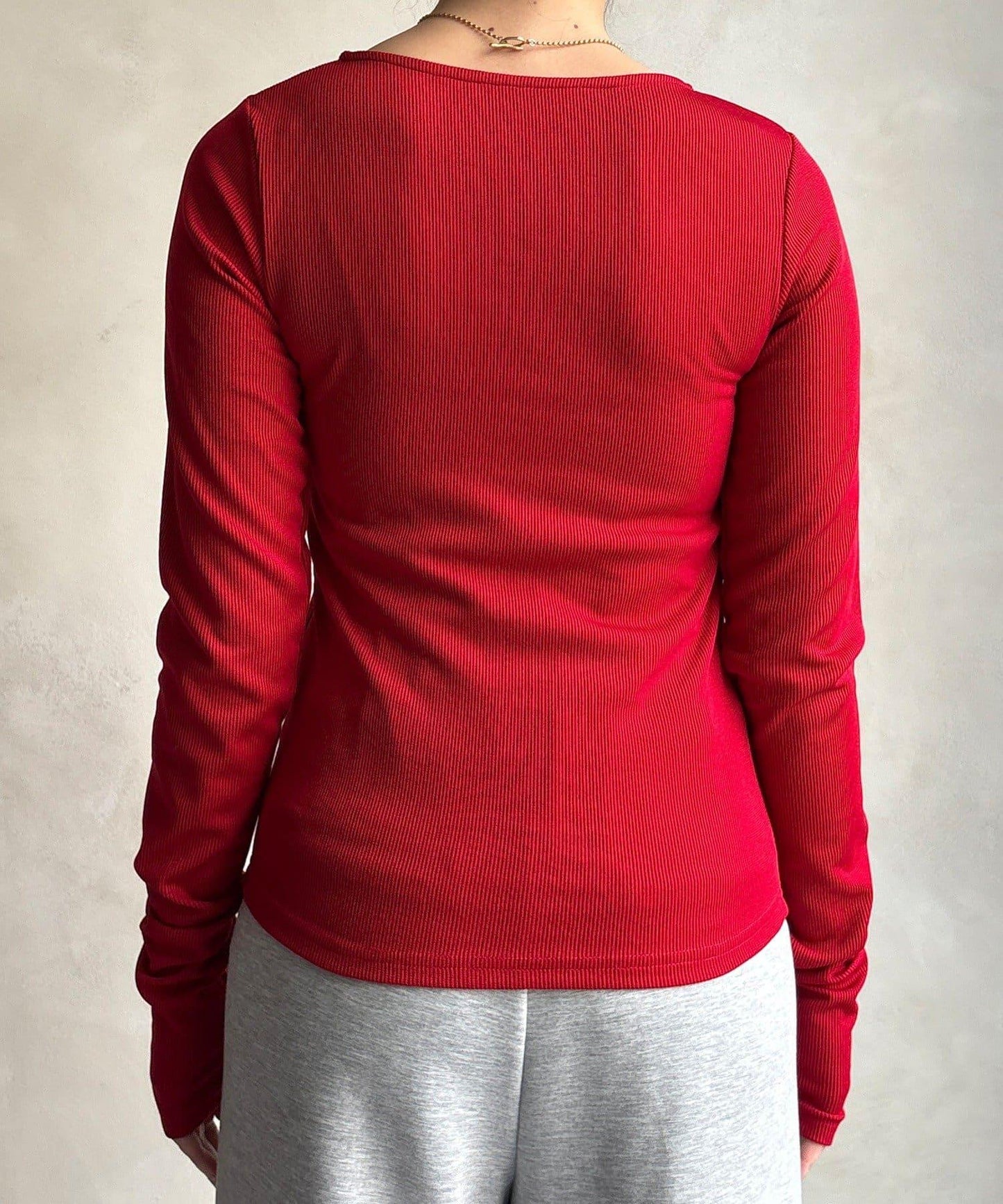 亨利領羅紋針織衫