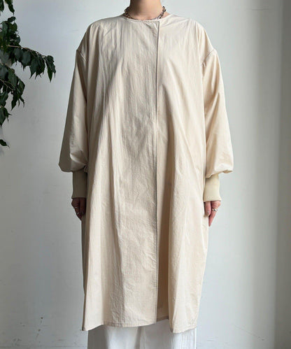 袖口羅紋輕薄大衣