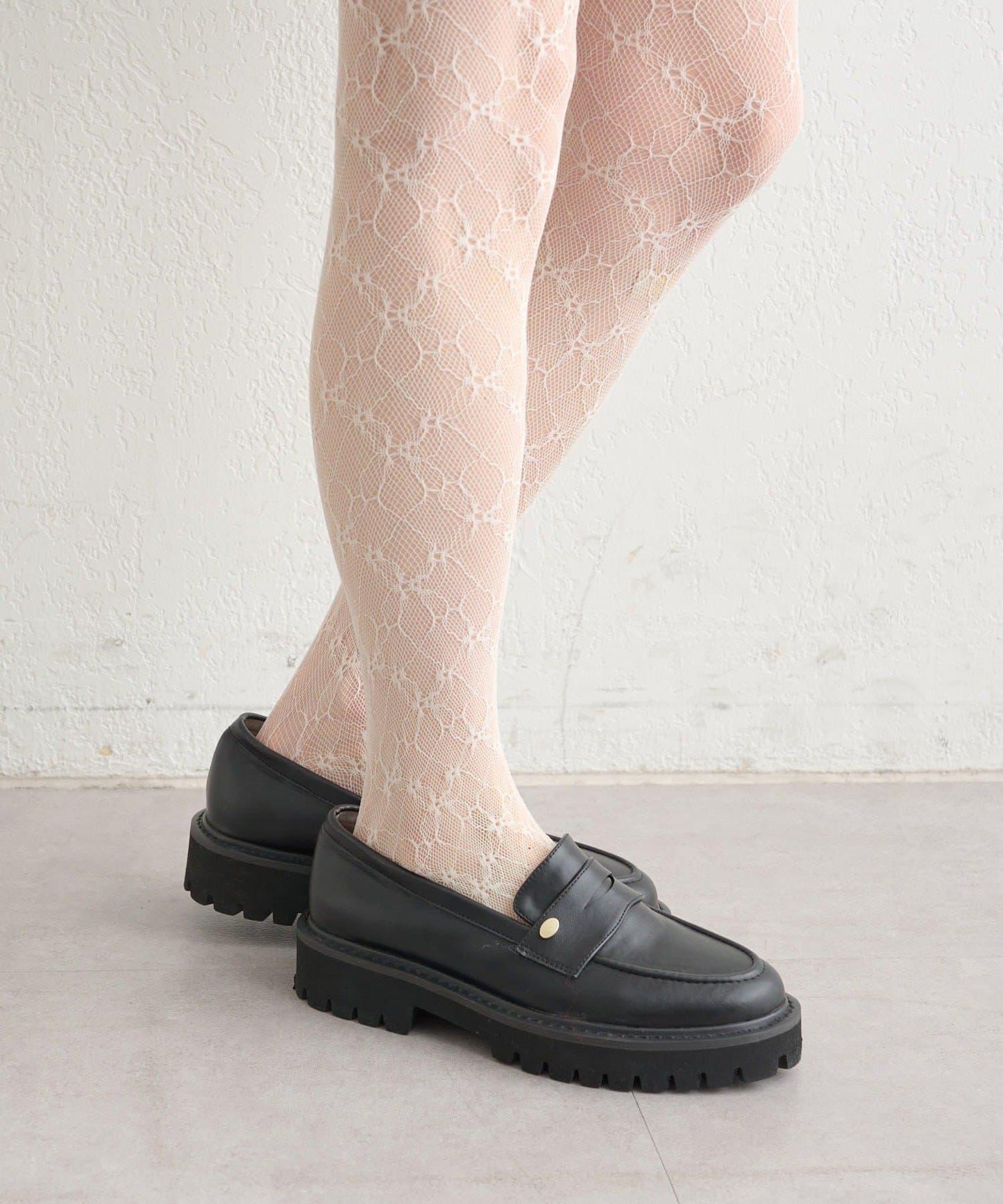 帶吊墜厚底樂福鞋