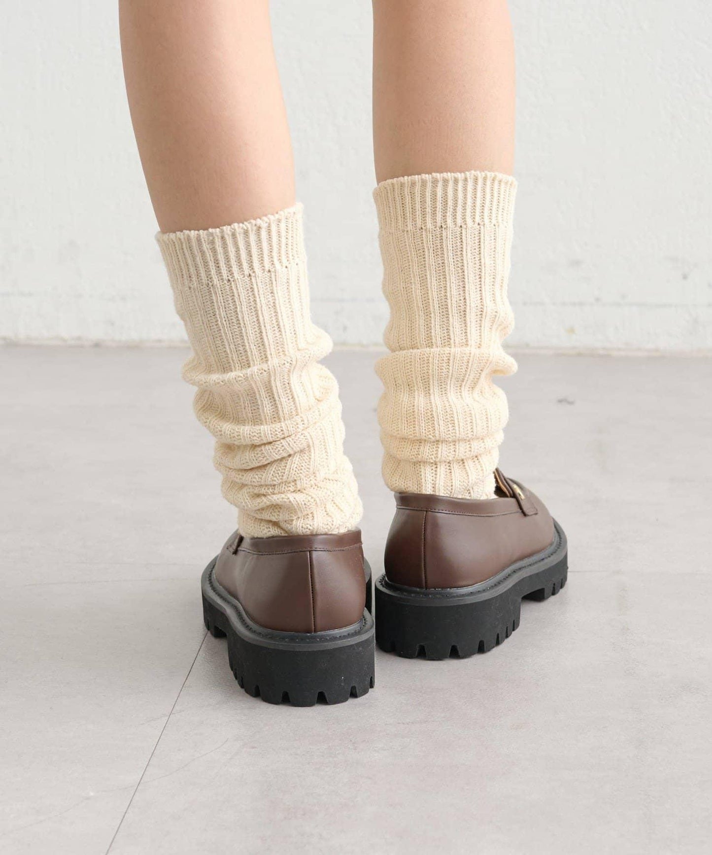 帶吊墜厚底樂福鞋