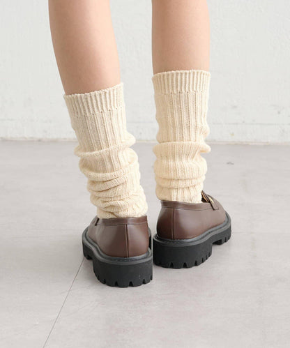 帶吊墜厚底樂福鞋