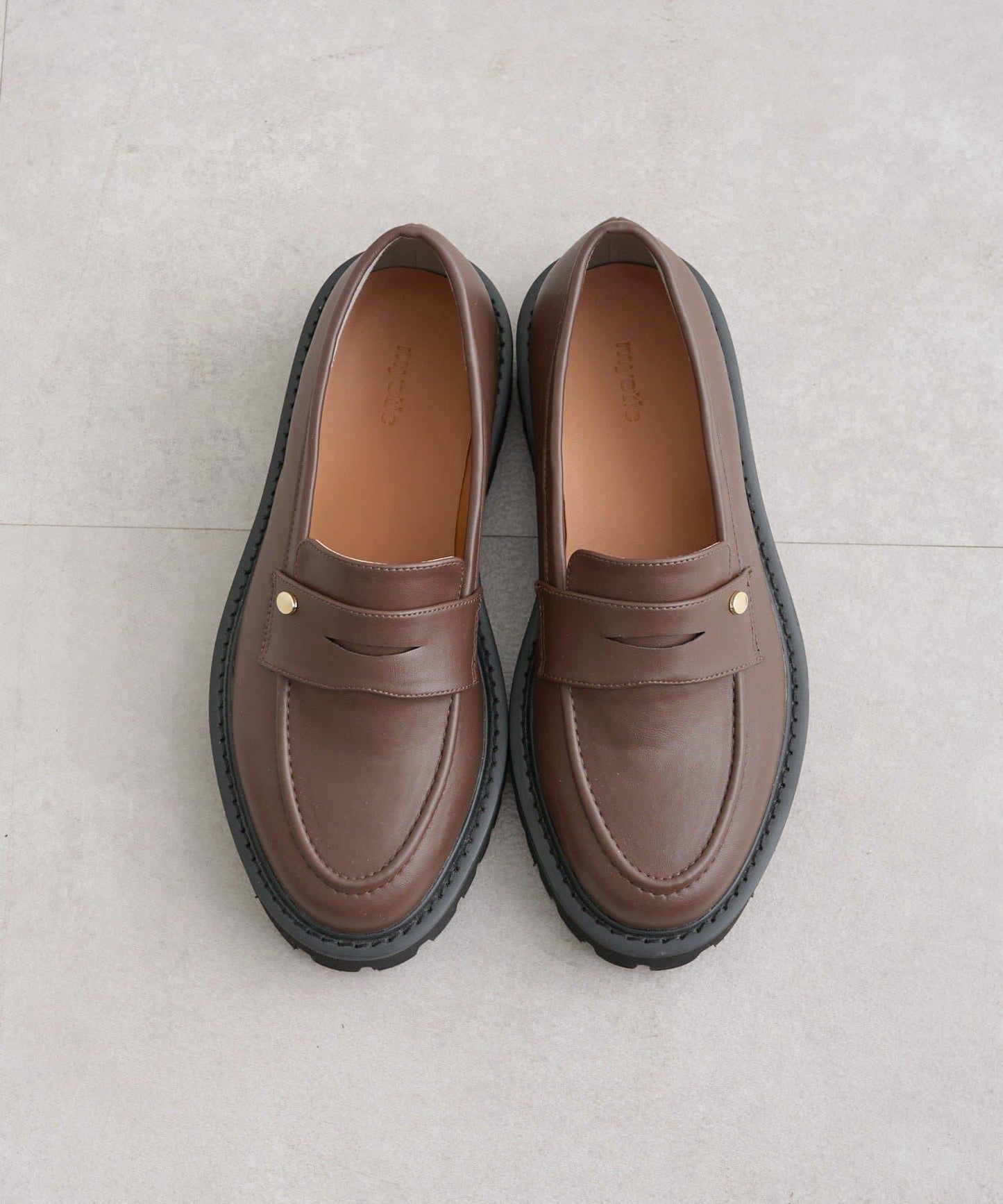 帶吊墜厚底樂福鞋