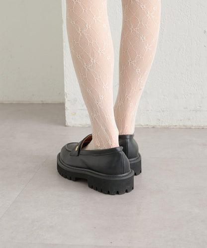 帶吊墜厚底樂福鞋