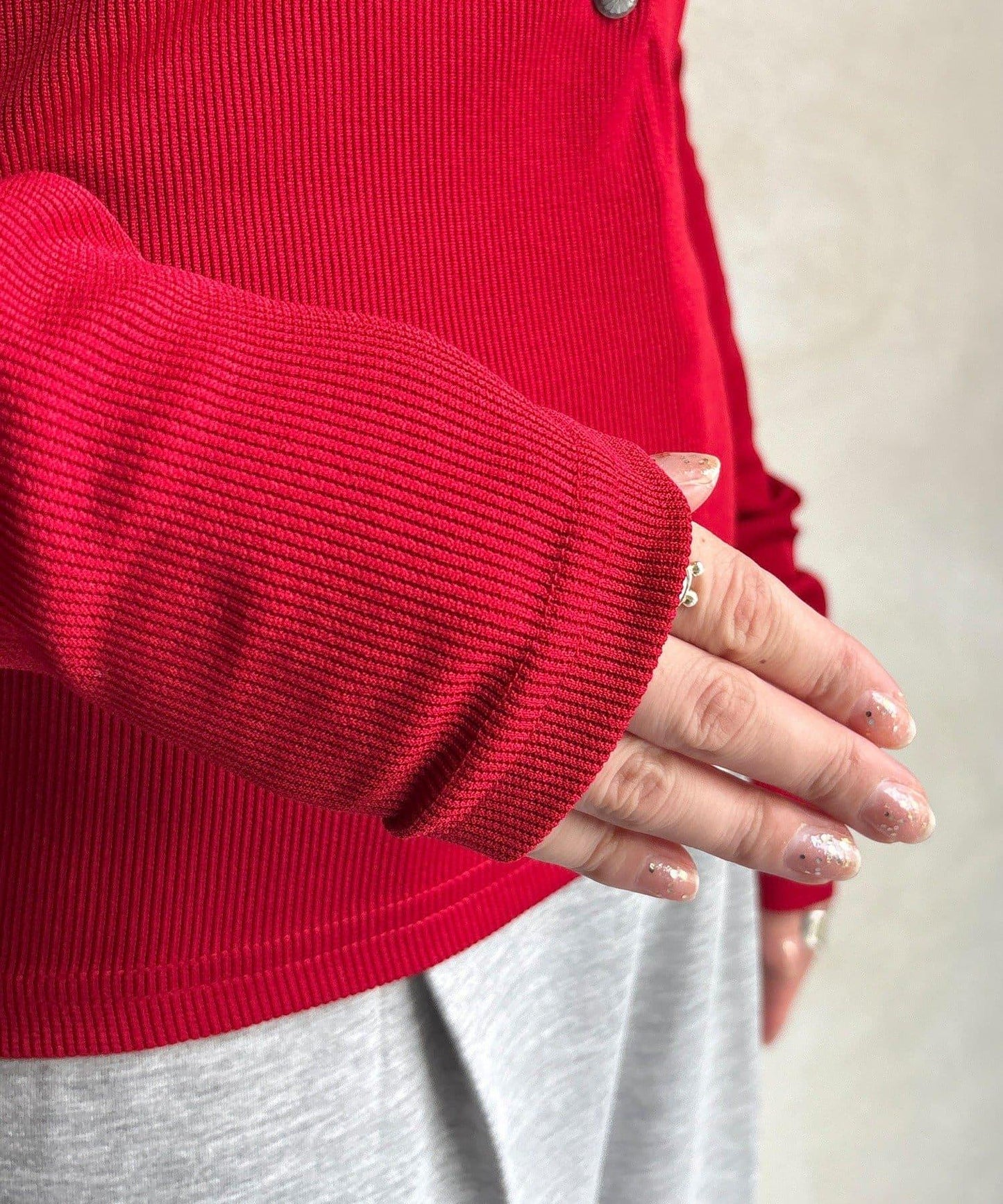 亨利領羅紋針織衫