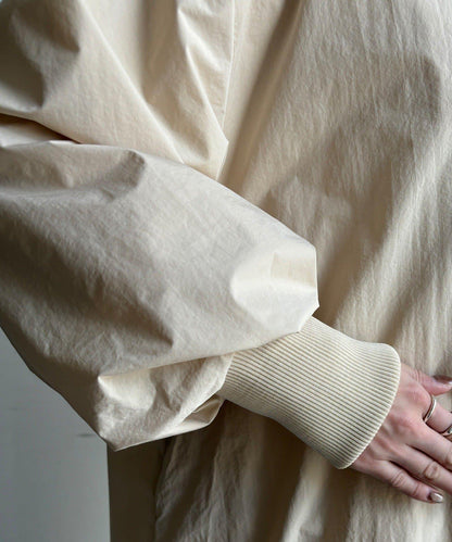 袖口羅紋輕薄大衣