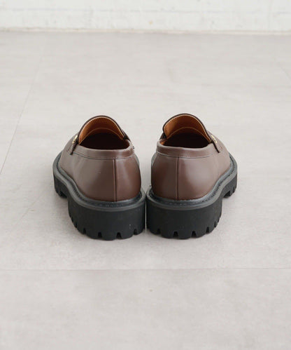 帶吊墜厚底樂福鞋