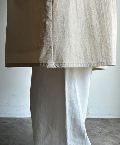 袖口羅紋輕薄大衣