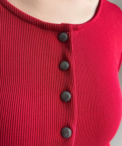 亨利領羅紋針織衫