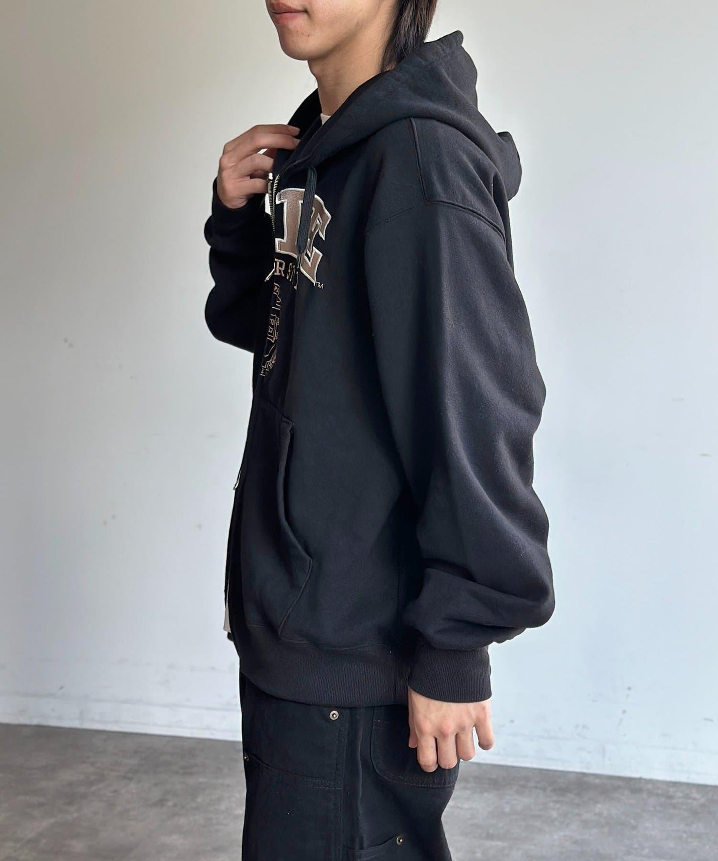 YALE拉鍊連帽衛衣