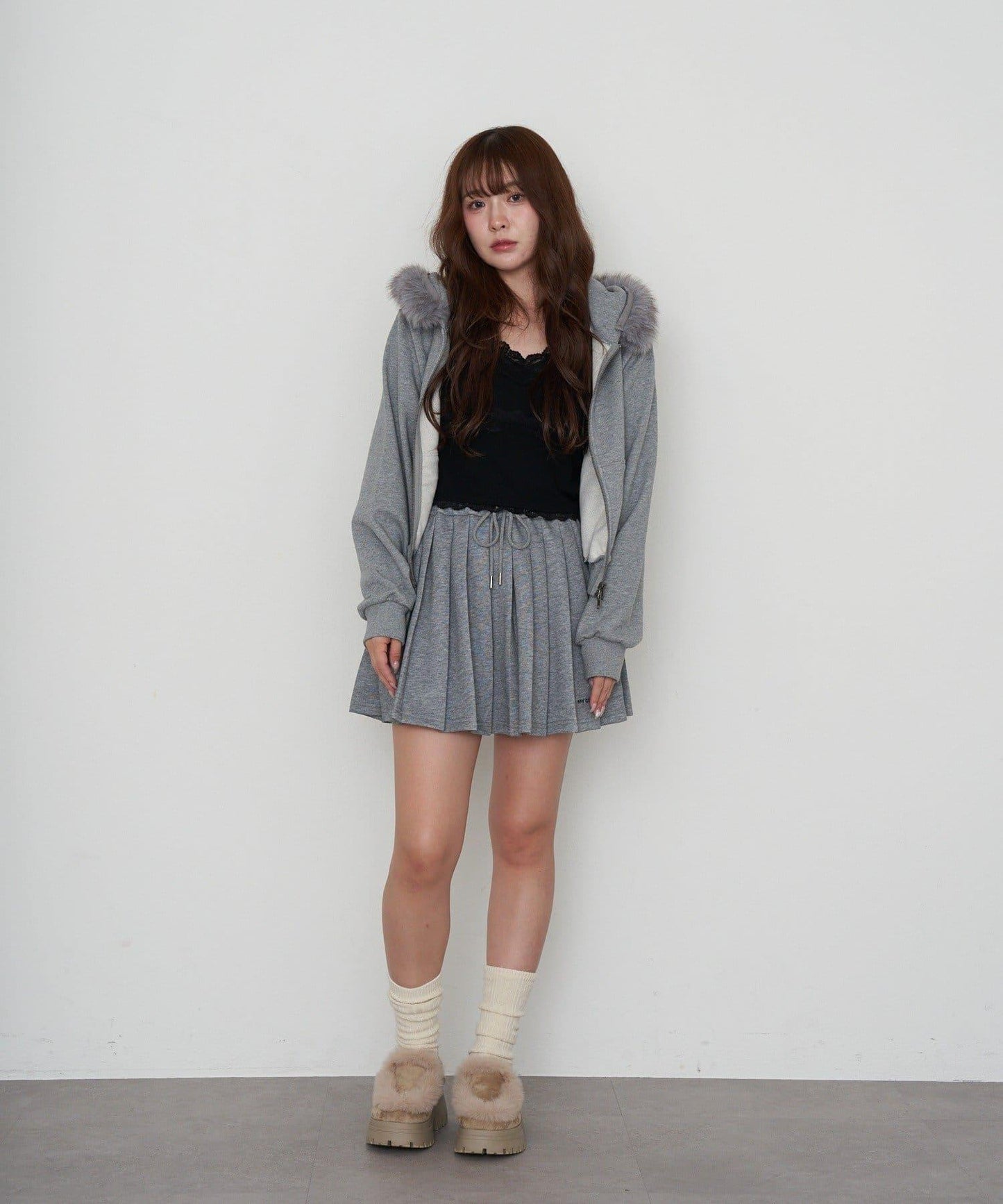 【RAY CASSIN】衛衣百褶迷你裙