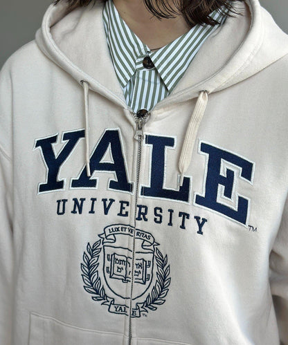 YALE拉鍊連帽衛衣