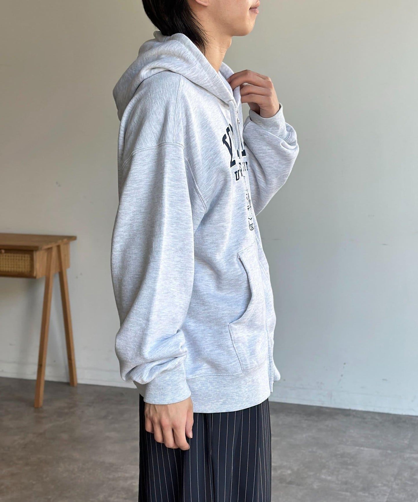 YALE拉鍊連帽衛衣