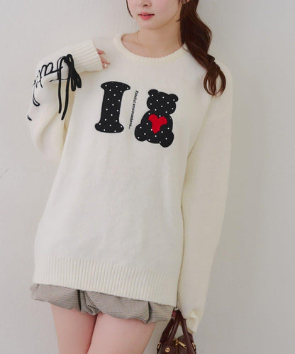 ILOVE BEAR針織套頭衫