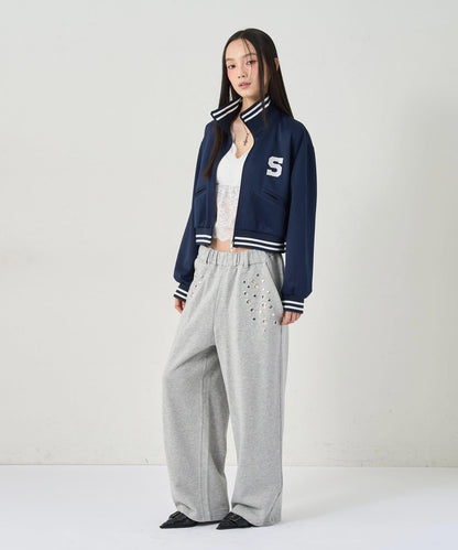 EYELET衛褲/鏤空裝飾休閒褲