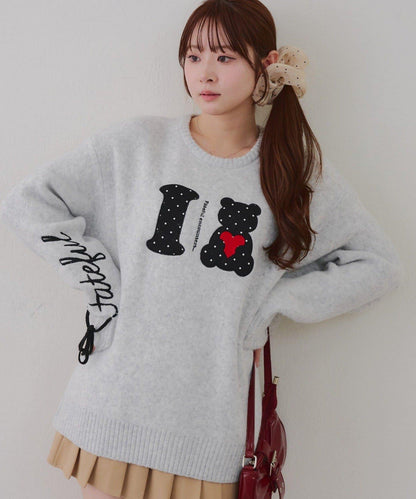 ILOVE BEAR針織套頭衫
