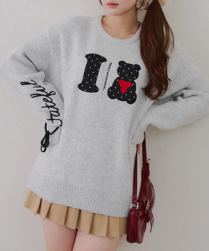 ILOVE BEAR針織套頭衫