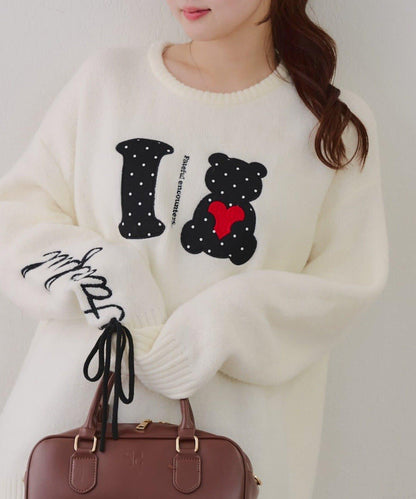 ILOVE BEAR針織套頭衫