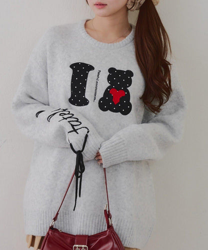 ILOVE BEAR針織套頭衫