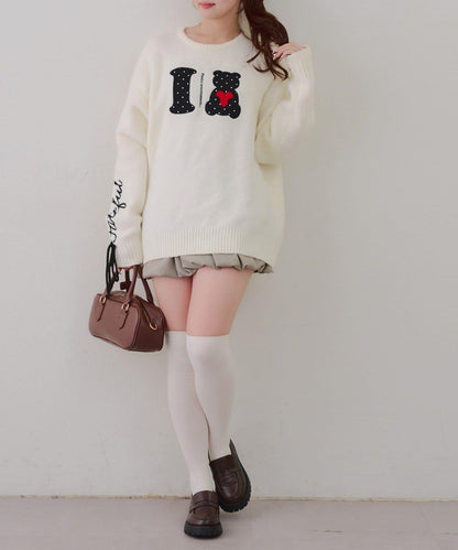 ILOVE BEAR針織套頭衫