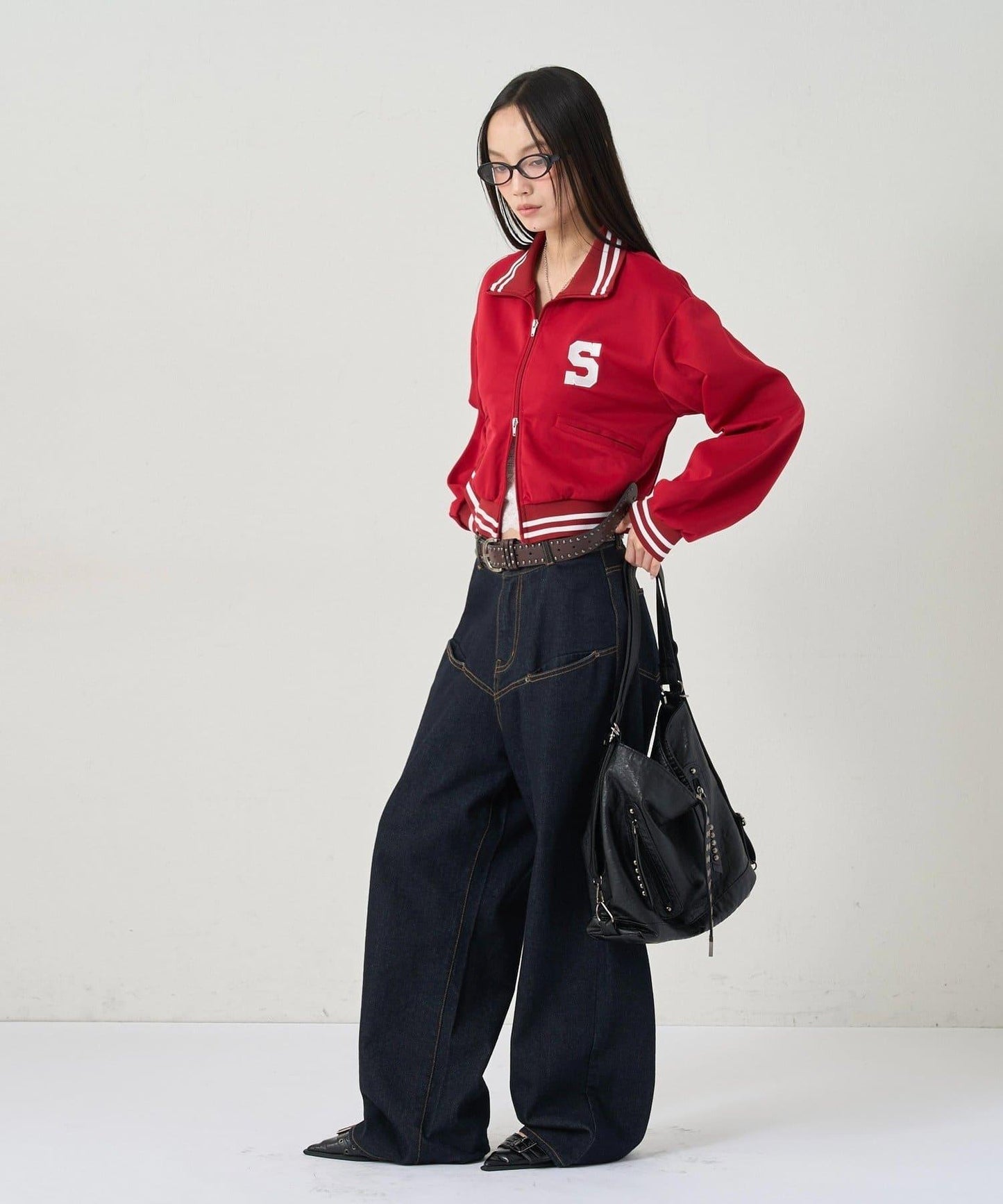 S字Logo 短版設計 運動夾克