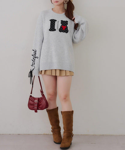 ILOVE BEAR針織套頭衫