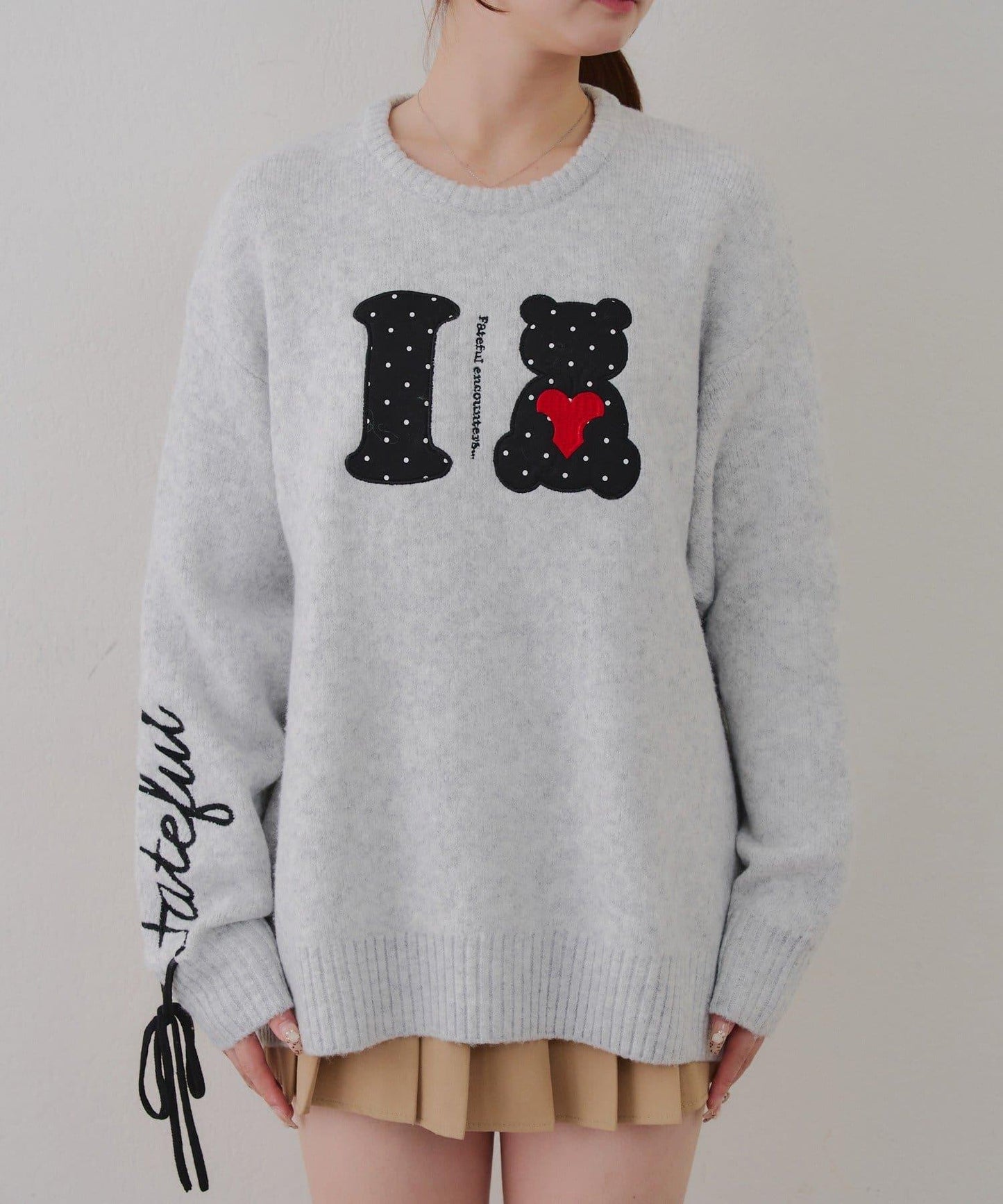 ILOVE BEAR針織套頭衫