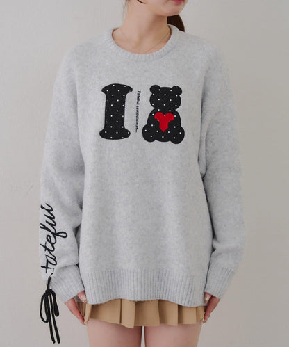 ILOVE BEAR針織套頭衫
