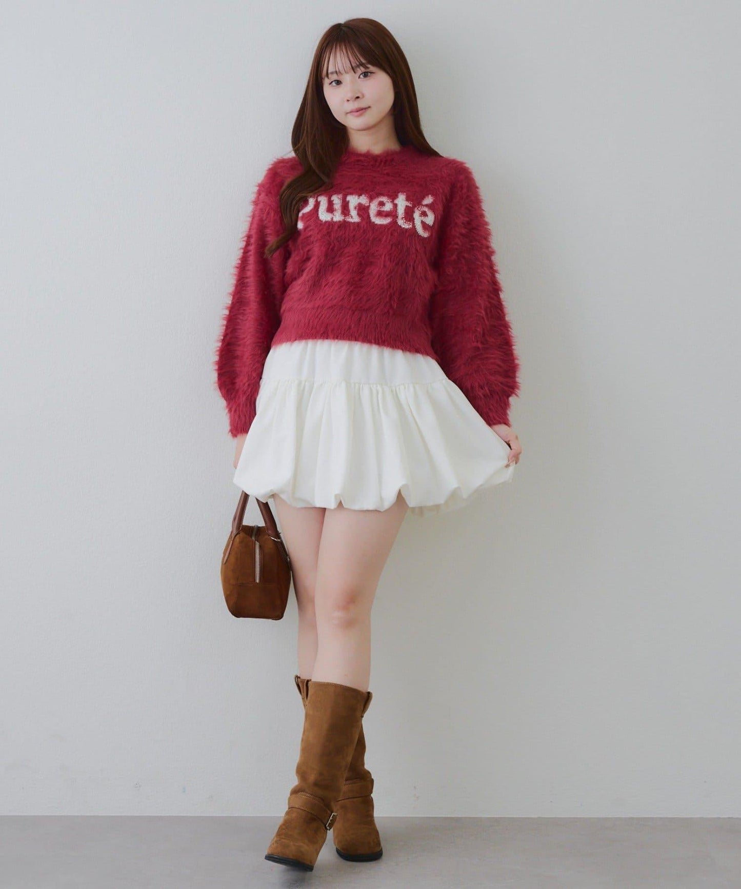 亮片標誌羽毛針織衫