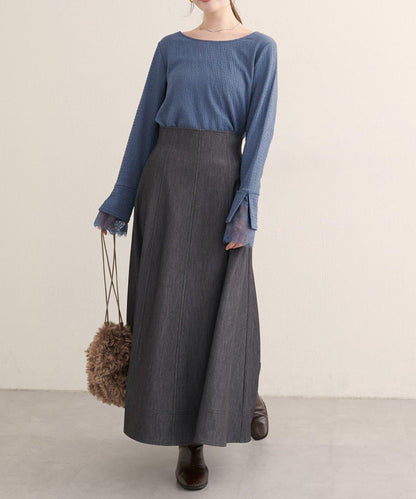 蕾絲拼接針織衫