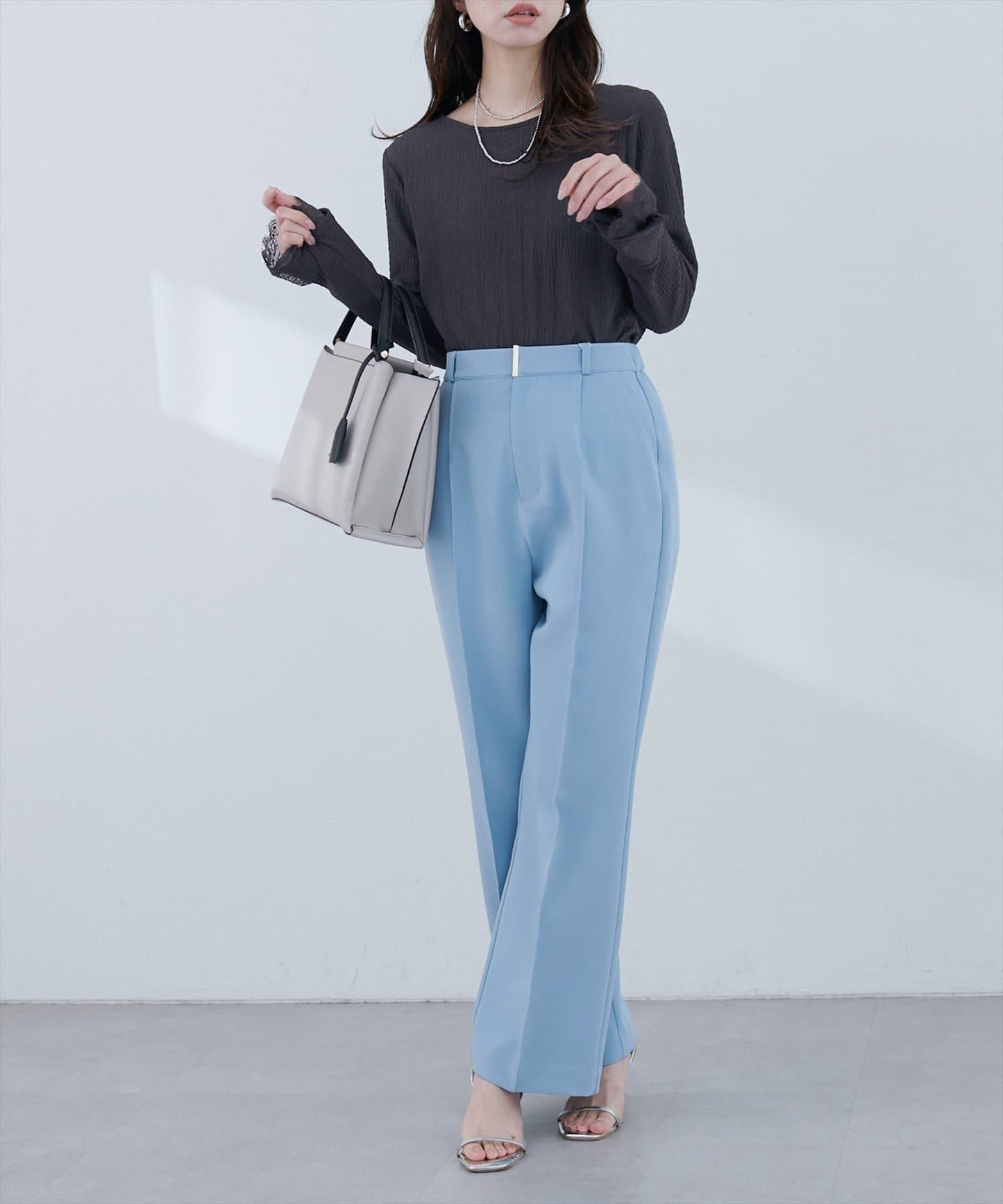 蕾絲拼接針織衫