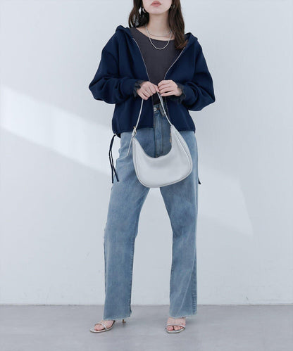 蕾絲拼接針織衫