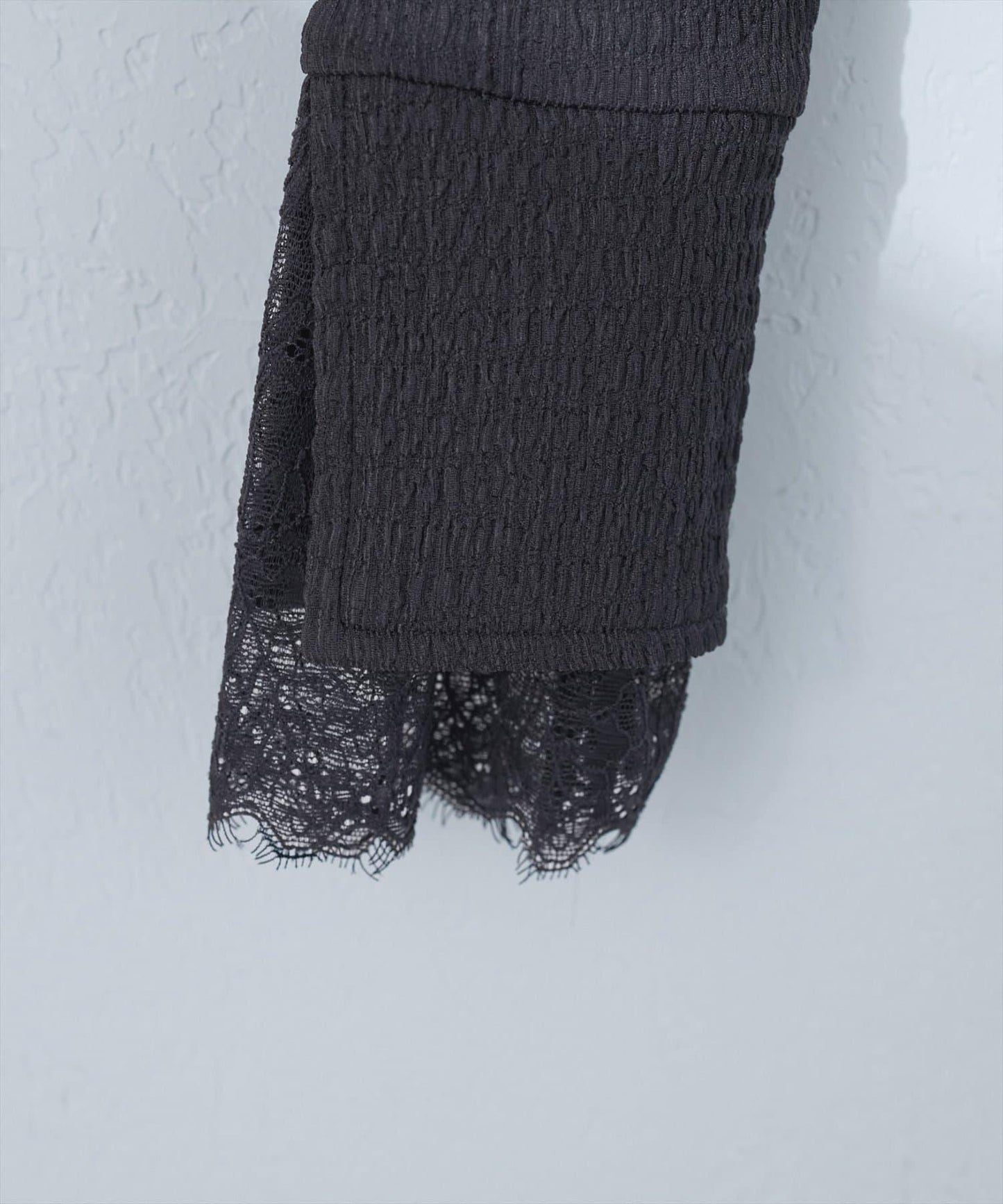 蕾絲拼接針織衫